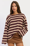 Oversized Striped long Sleeve Tee
