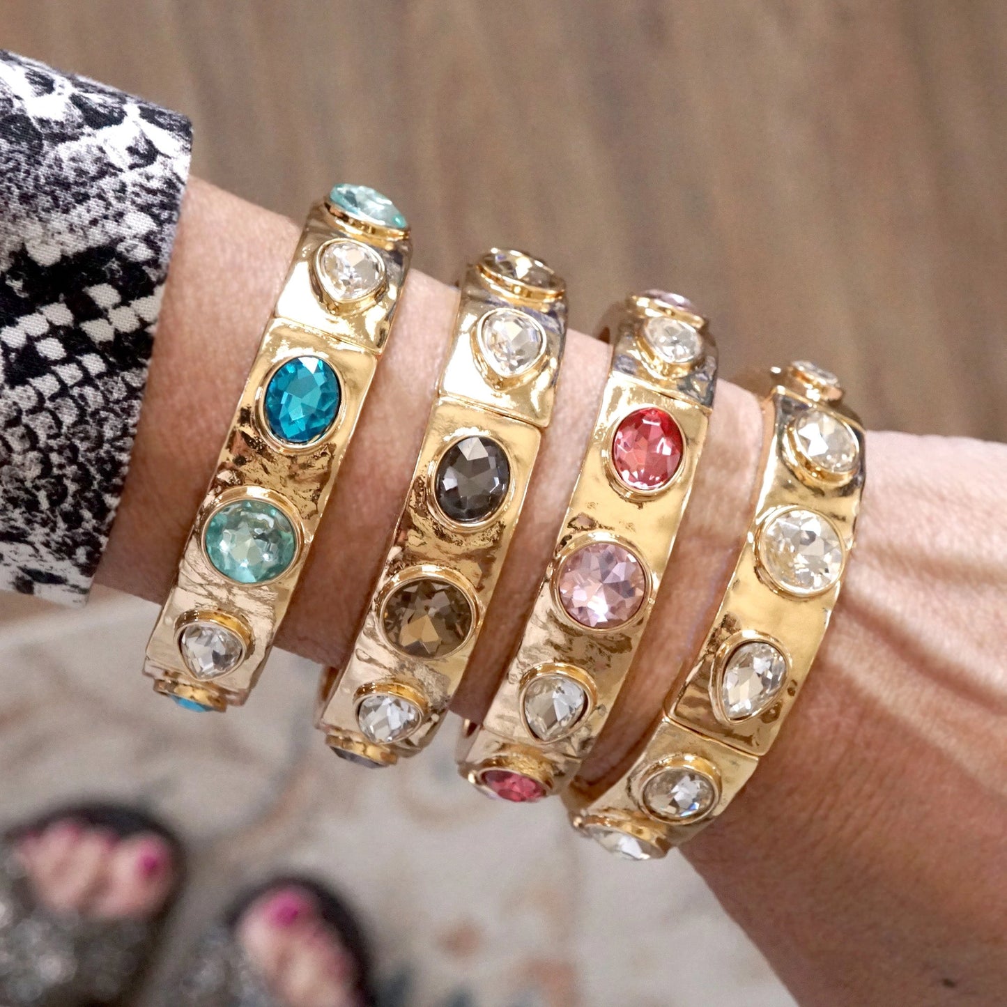 Sparkly Crystal Stretch Bangles