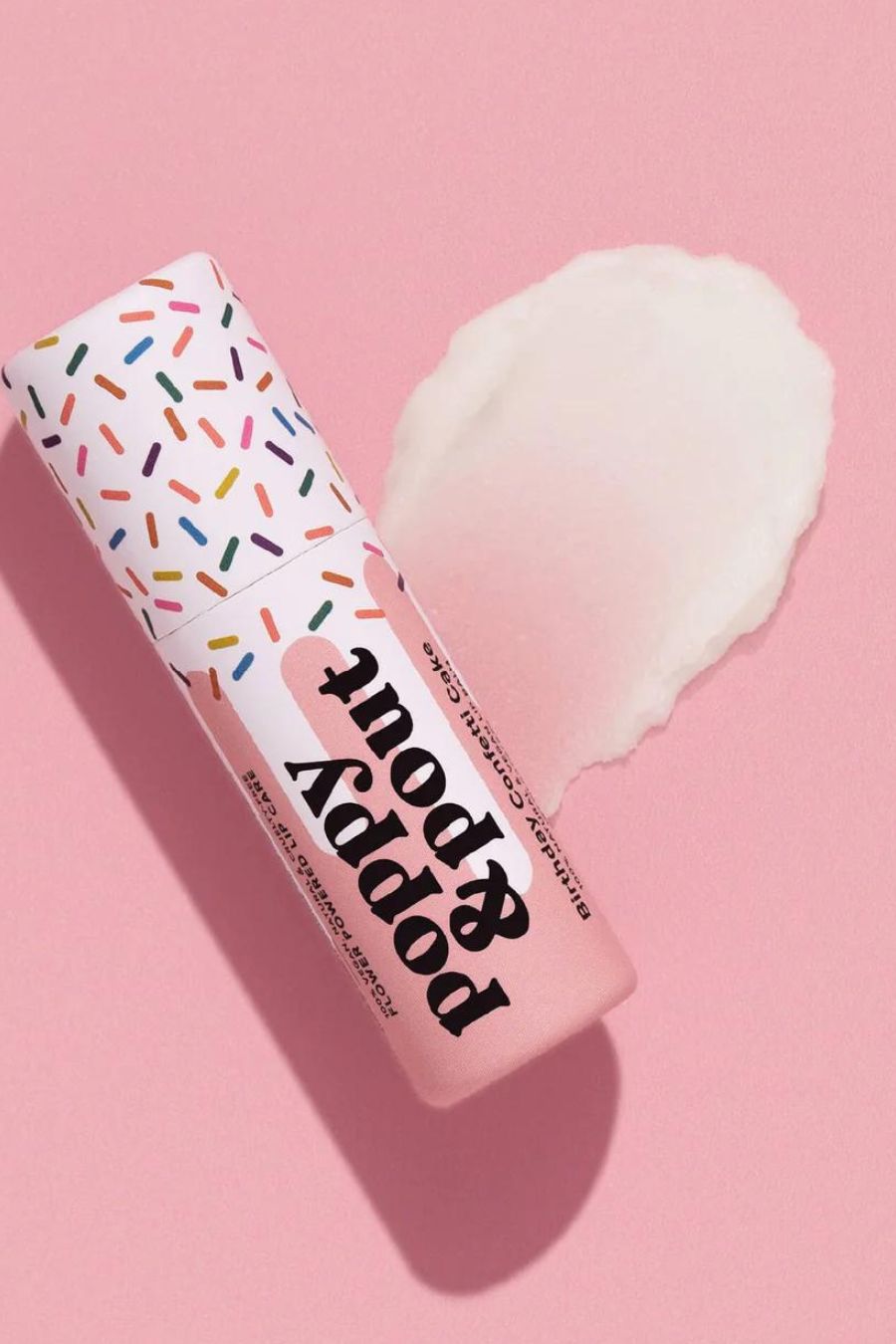 Lip Balm, "Birthday Confetti Cake" Pink, Vegan