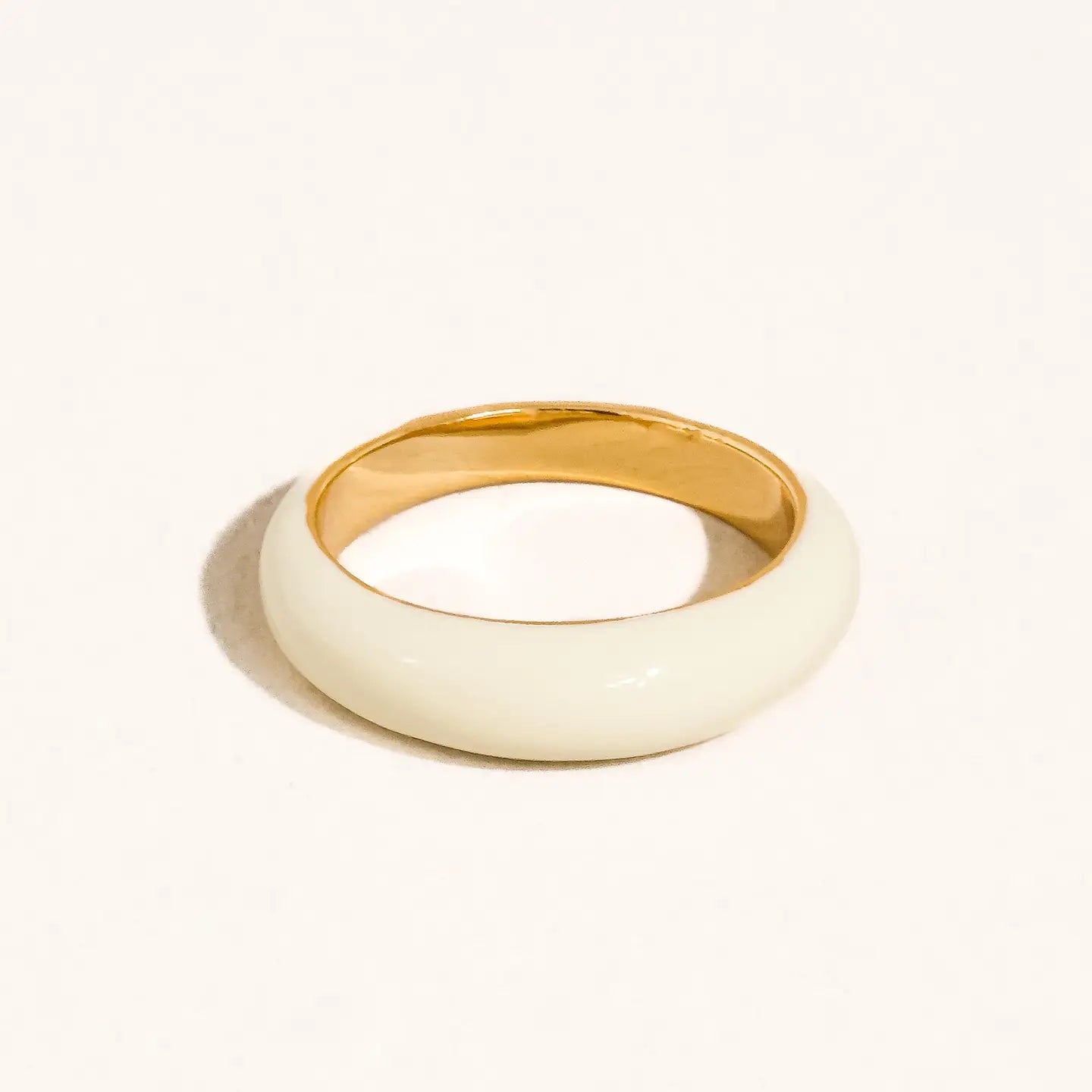 Lottie 18K Gold Vintage Enamel Band Ring