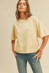 Blank Long Cropped Short Sleeve T-Shirt