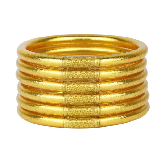 Gold Bangles (Serenity Prayer) - Set of 6