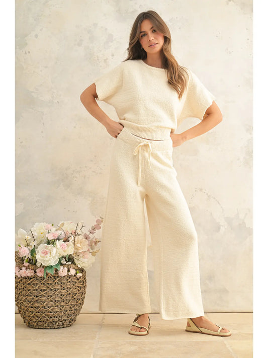 Textured Knitted Pants