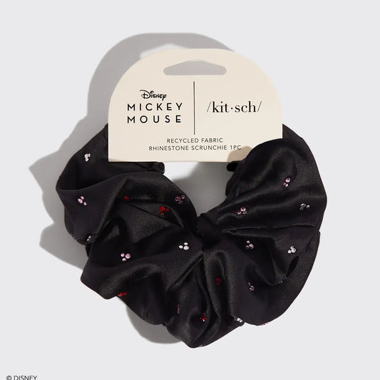 Mickey and Minnie Recycled Fabric Scrunchie