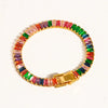 Hazel 18K Gold Multicolor Cz Chain Bracelet