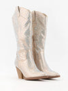 Rhinestone Jeweled Mid-Calf Glam Western Boots