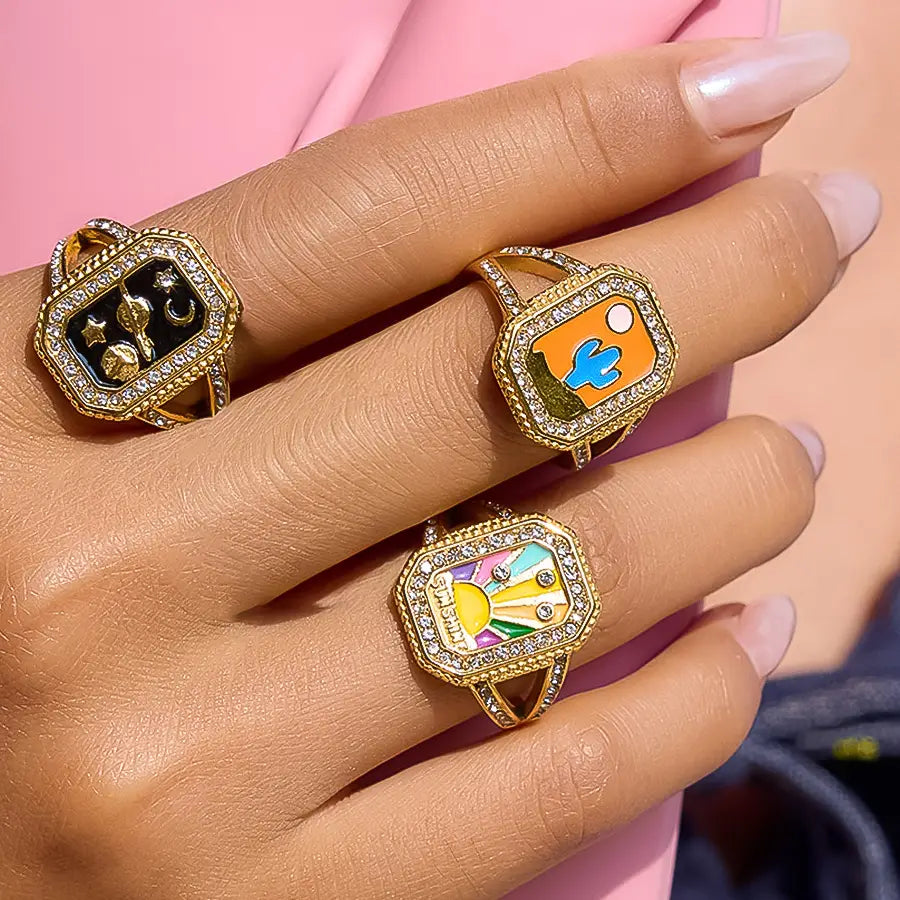 Lulora 18K Gold Non-Tarnish Statement Ring