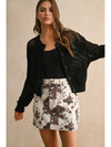 Crochet Knitted Buttondown Cardigan