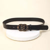 Double Circle Fashion Vegan Leather Belt