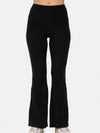 High Waisted Flared Fleece Leggings