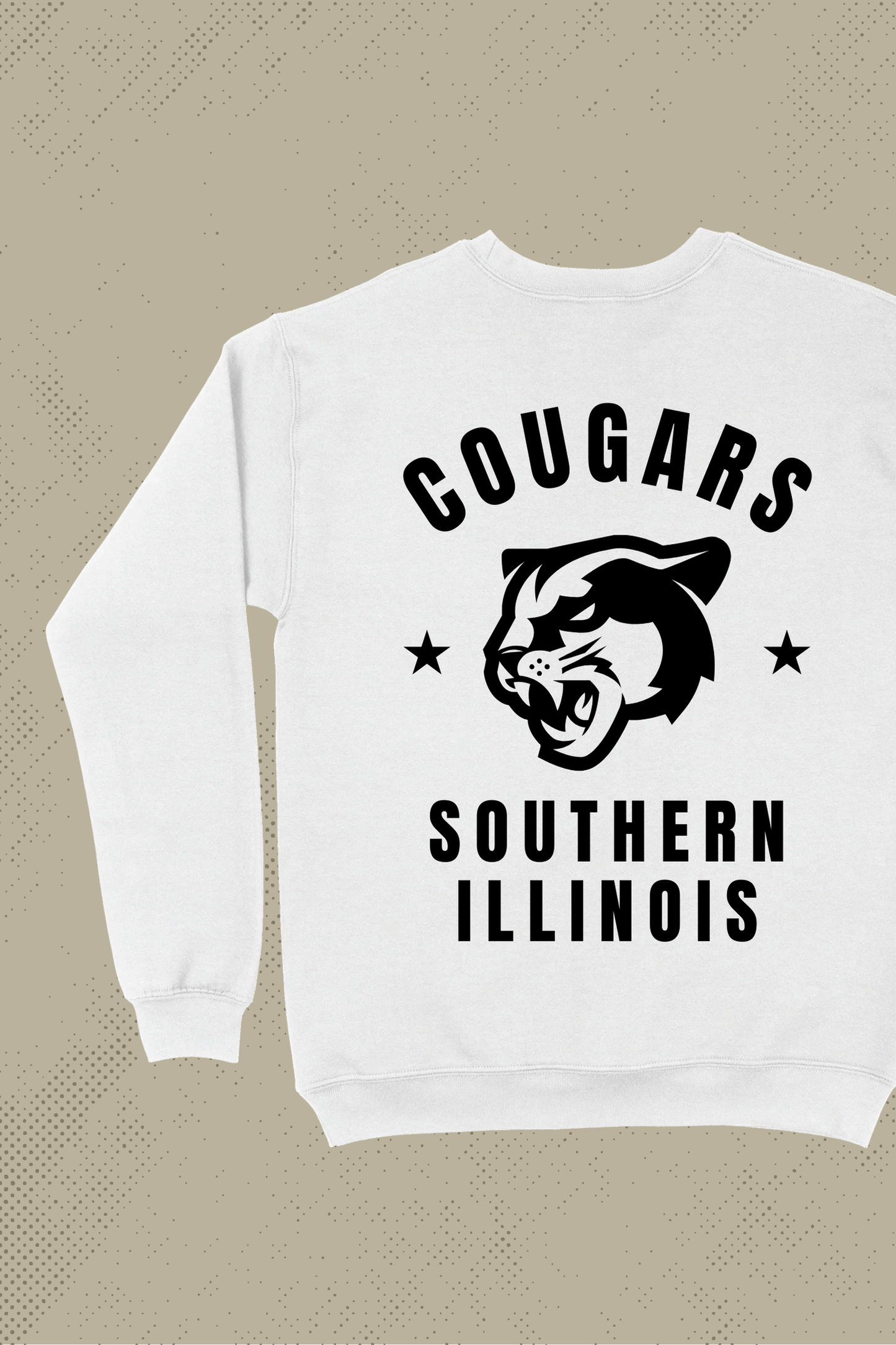 SOUTHERN ILLINOIS COUGARS White School Crewneck