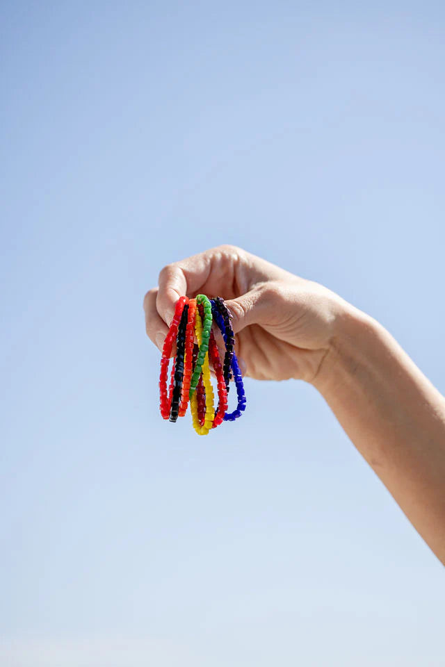 Color beaded bracelets