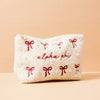 Sorority Bows & Pearls Teddy Pouch