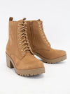 Combat Boots with Block Heel