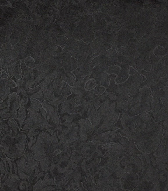 Black Jacquard Silk Scarf
