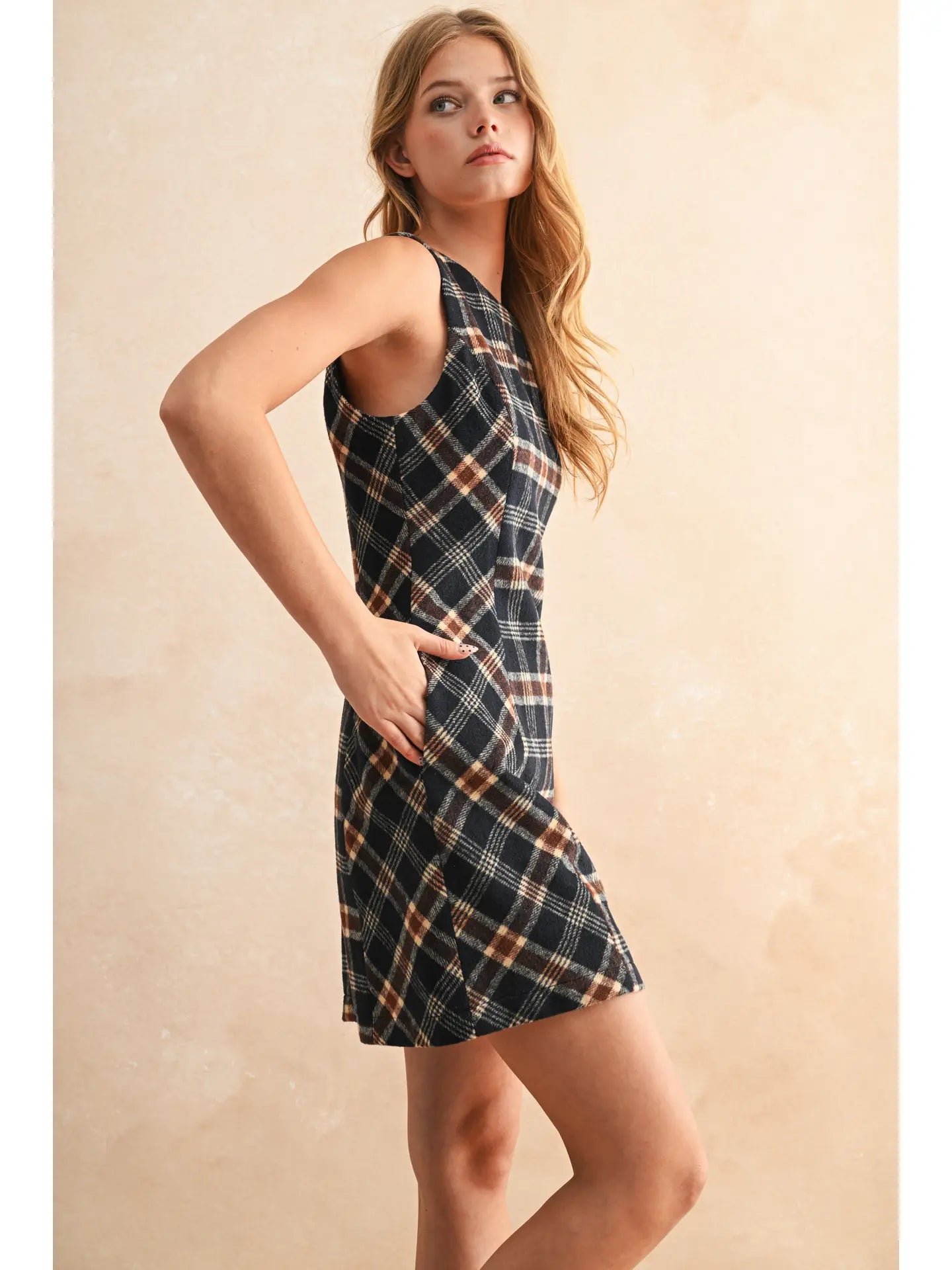 Plaid Pattern Dress
