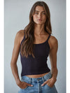 Seamless Ribbed Tank with Inner Padded Lining