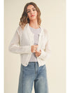 Crochet Knitted Buttondown Cardigan