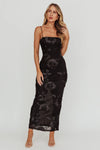 Floral Burn Out Maxi Dress