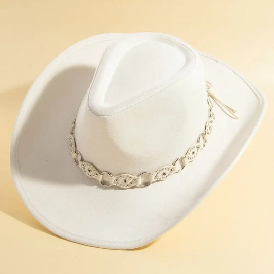 Leather Chain Strap Western Cowboy Hat
