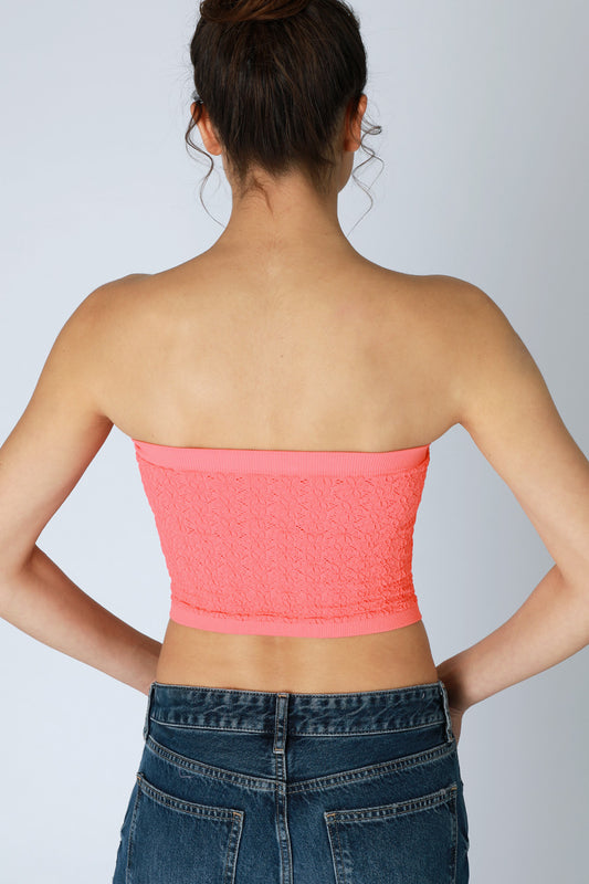 Floral Lace Tube Top