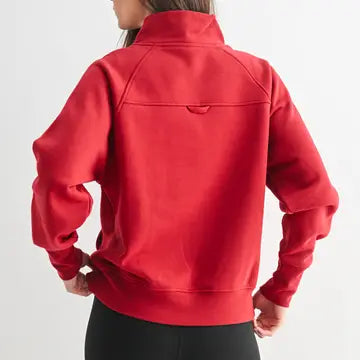 Hearthline Fleece Mock Neck Sweater