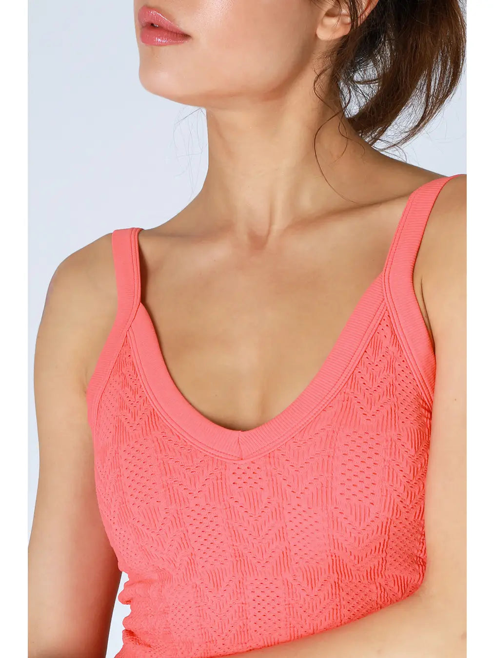 Lace Textured Crop Top