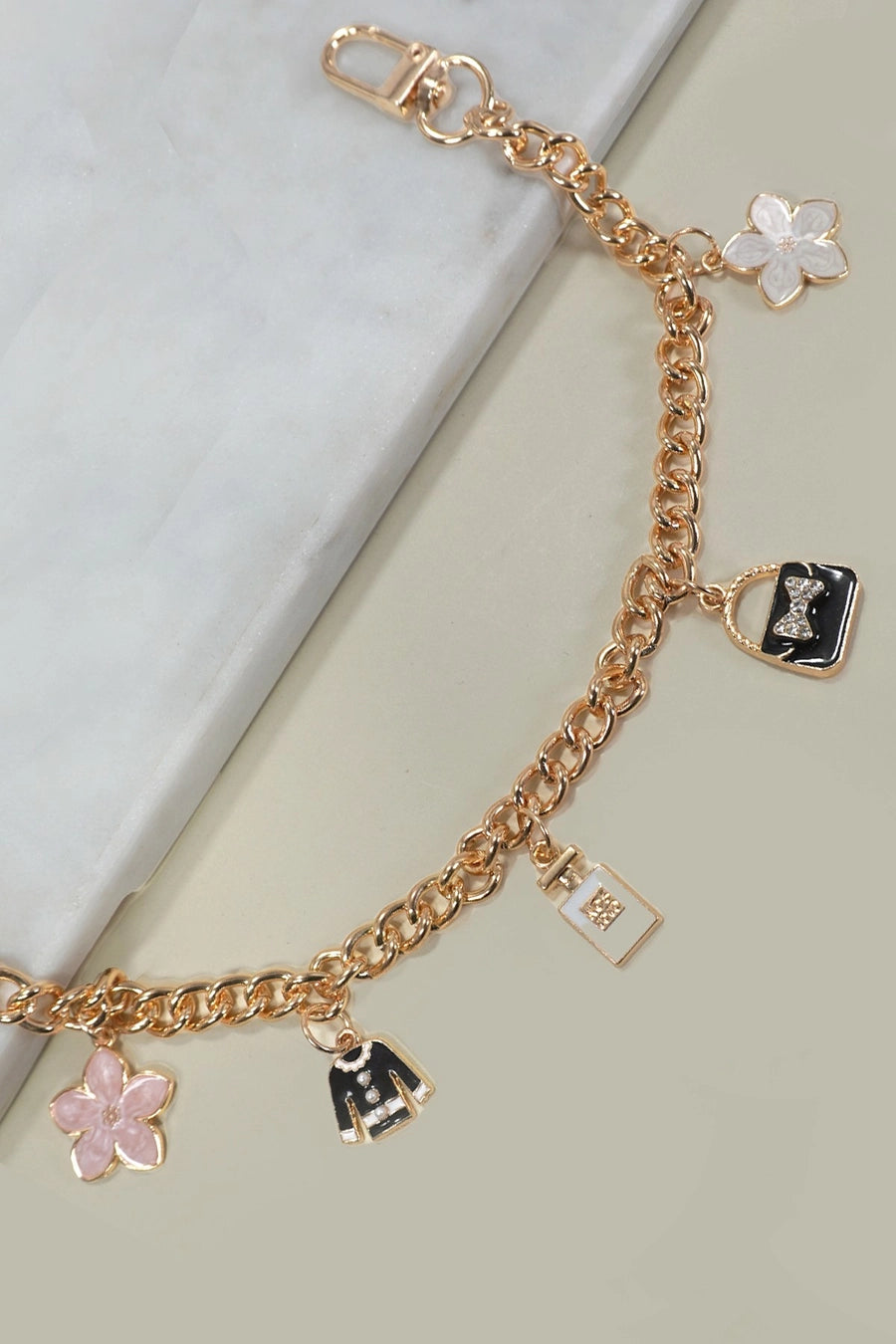 Bag Charm-Chain Top Bag Flower Perfume