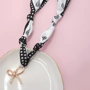 Handmade Scarf Charm Necklace