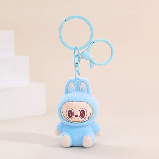 Labubu Flocking Keychain