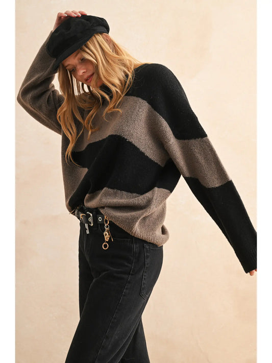 Abstract Pattern Sweater Top