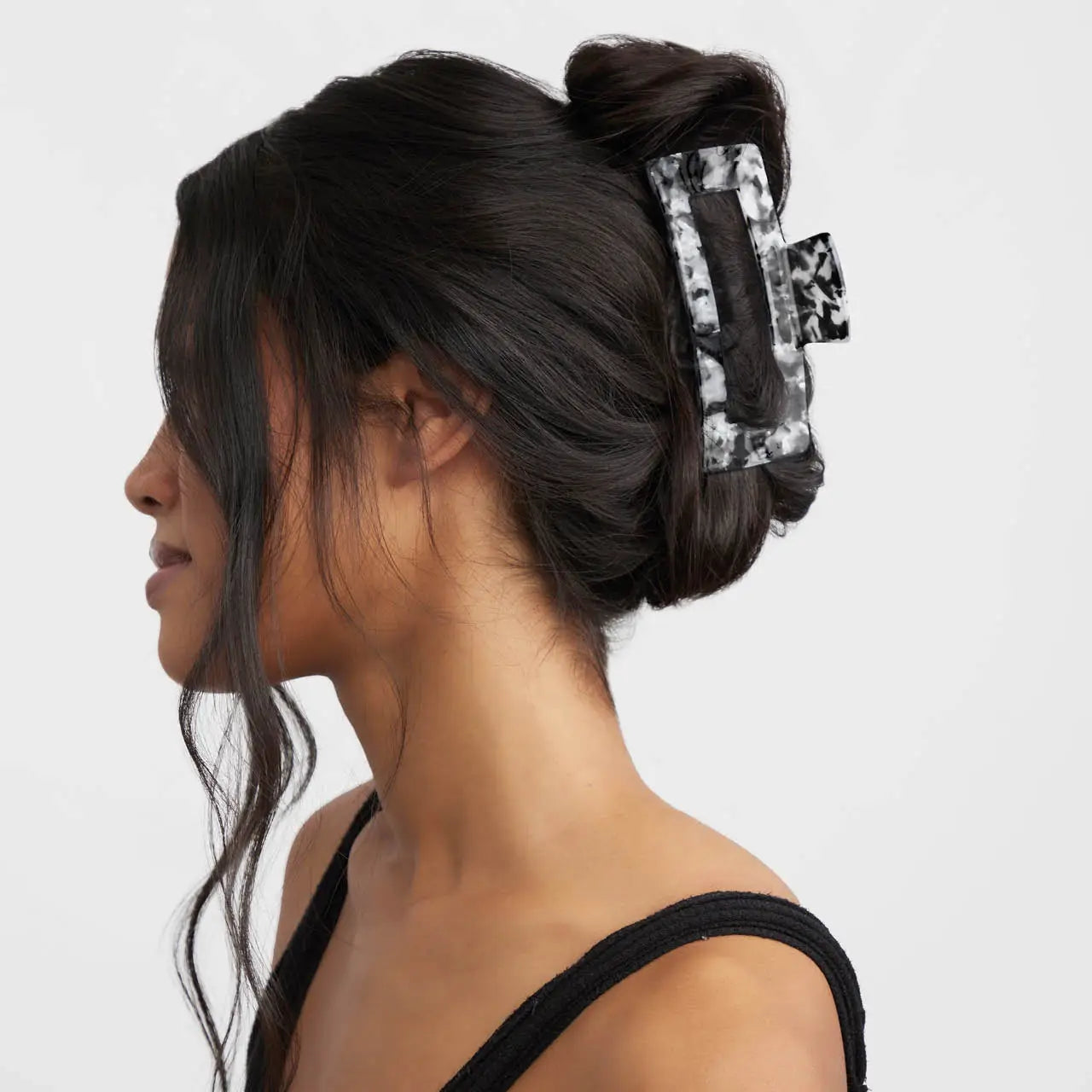 Eco-Friendly Jumbo Open Shape Claw Clip Black