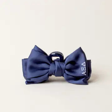 Sorority Satin Bow Clip