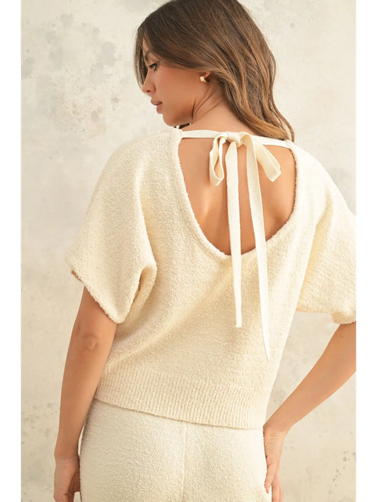 Tie in the Back Knitted Top