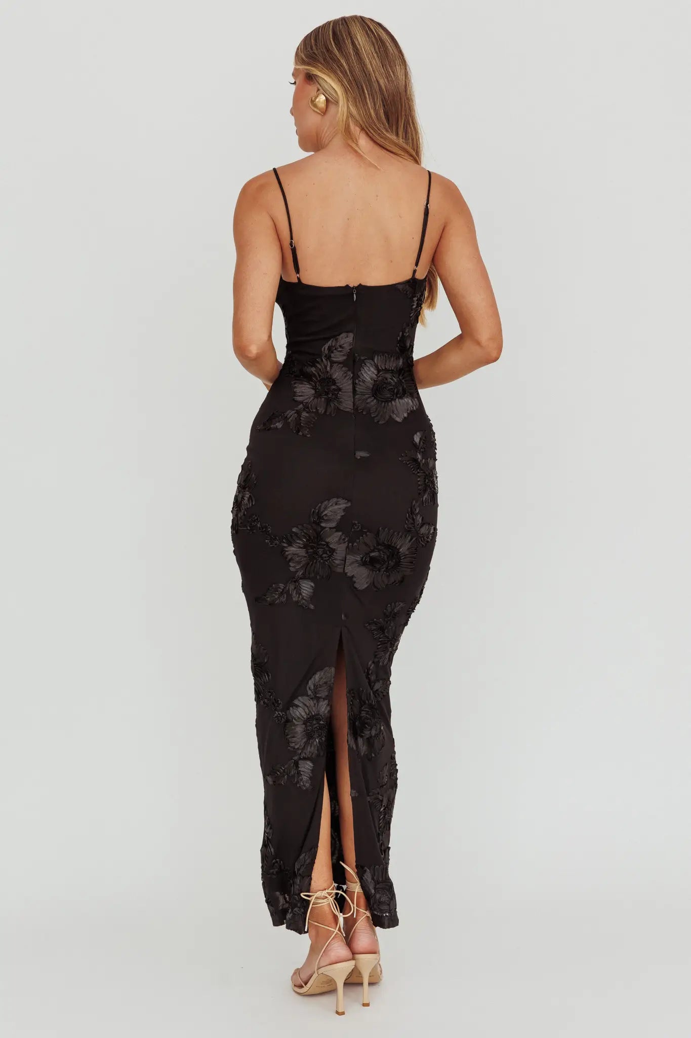 Floral Burn Out Maxi Dress