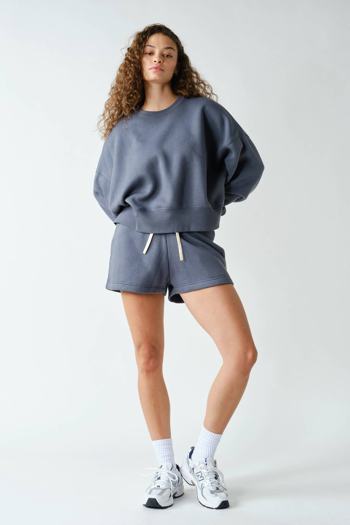 CloudWalk Balloon Sleeve Fleece Crewneck