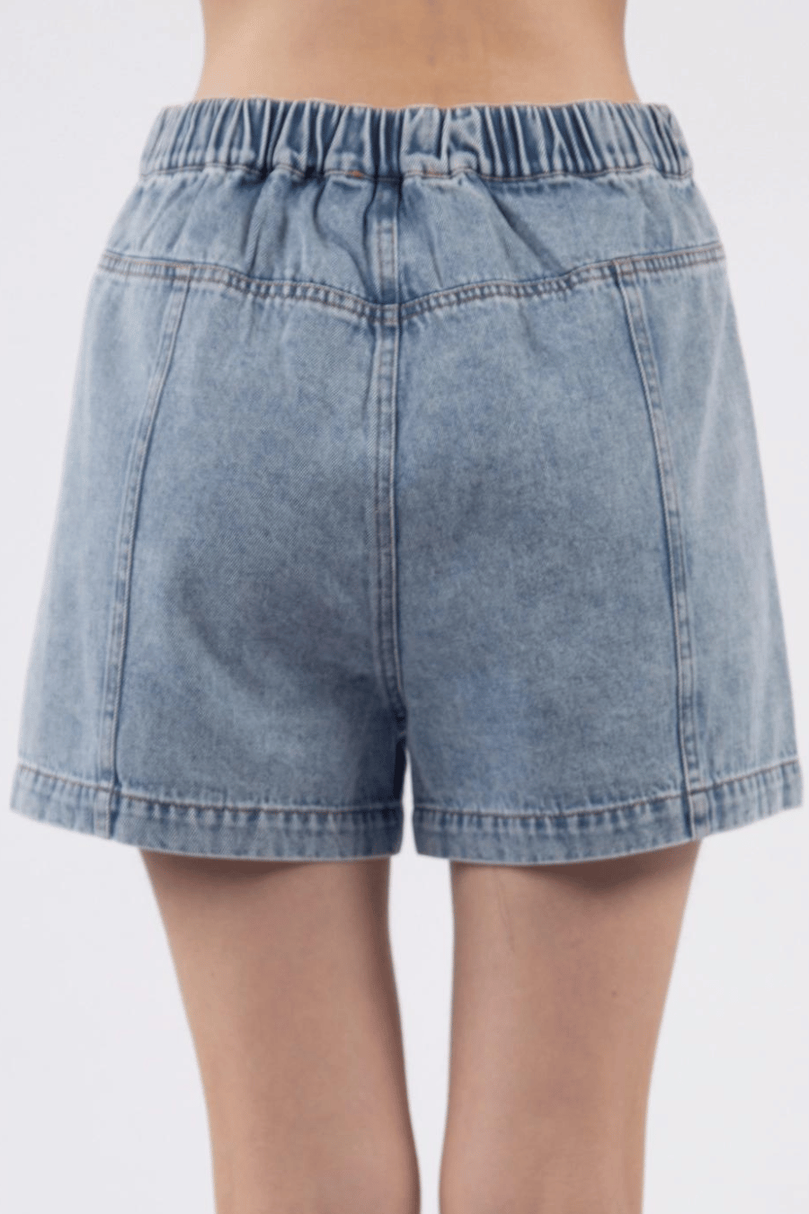 High Waist Washed Jean Y2K Shorts