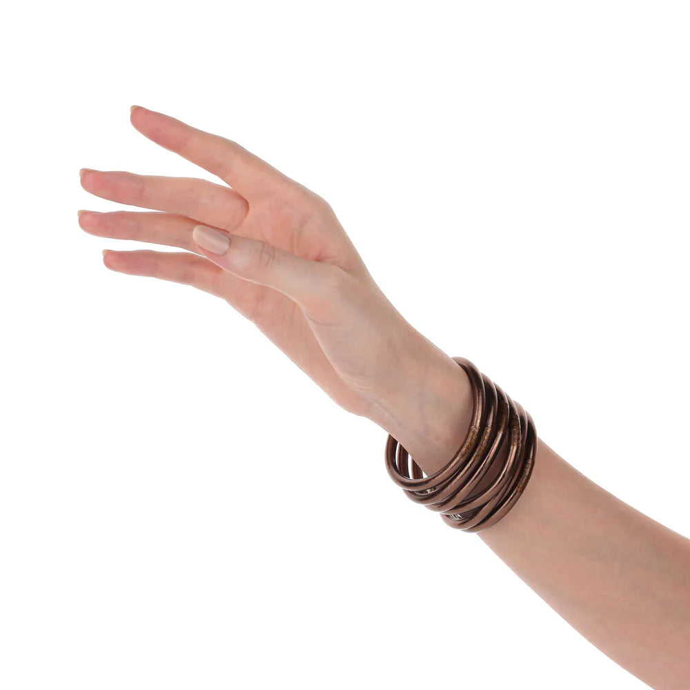 Meteorite Bangles (Serenity Prayer) - Set of 6