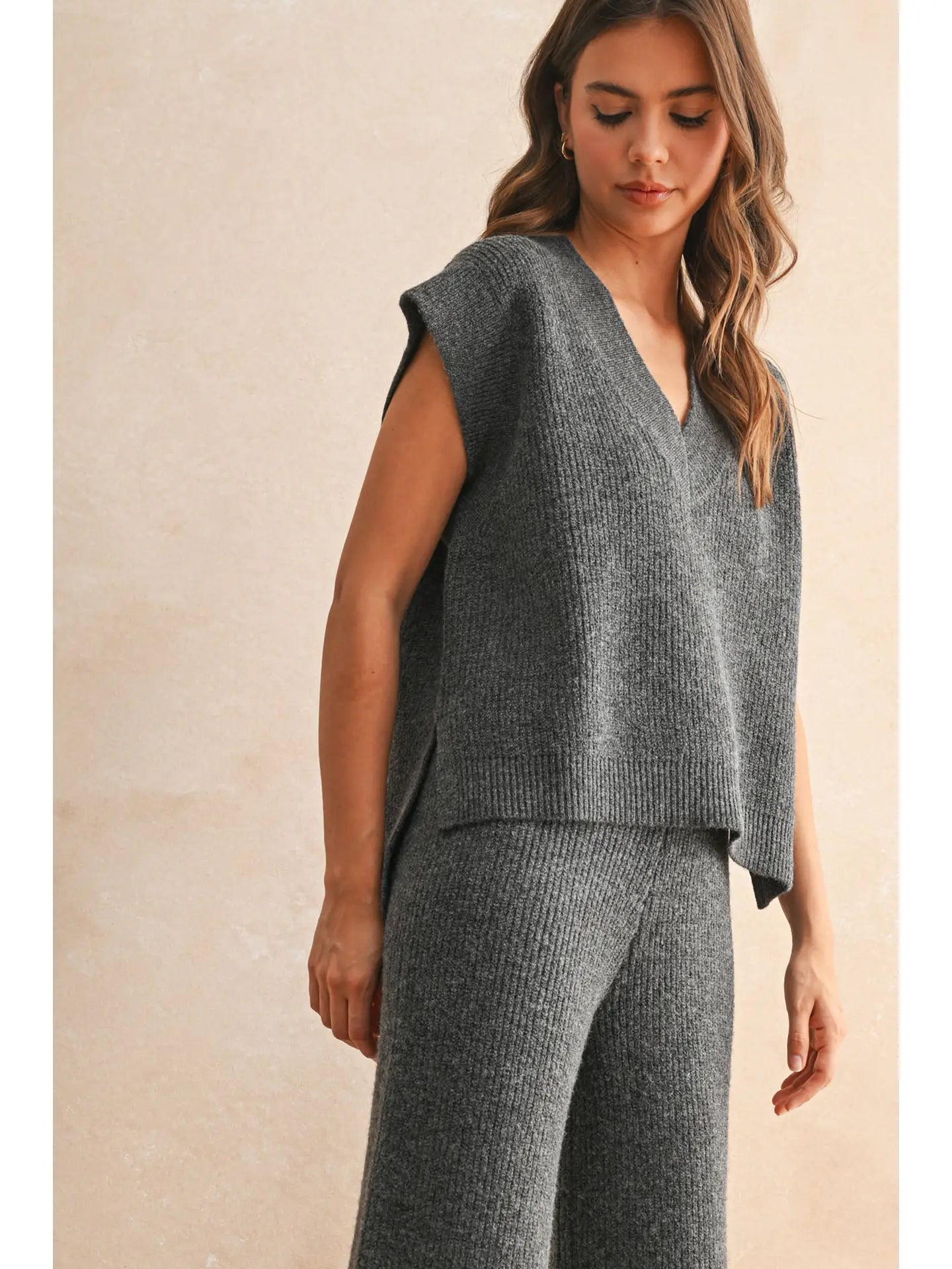 V-Neck Sweater Vest Top