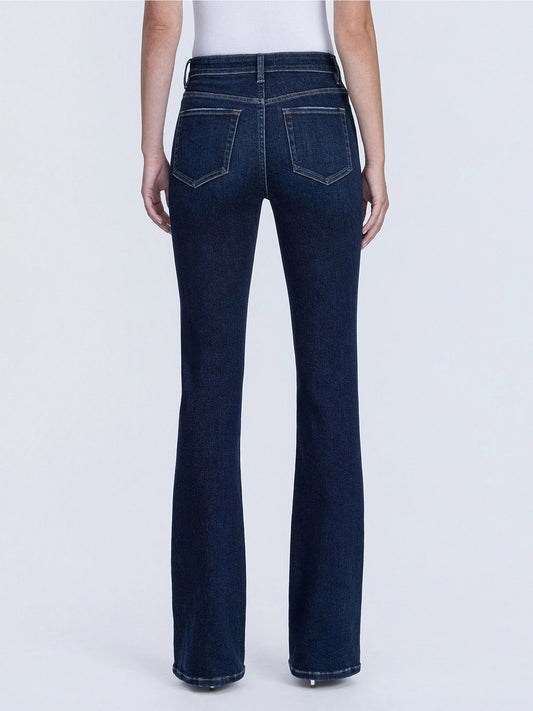 High Rise Full Length Dark Wash Bootcut Jeans