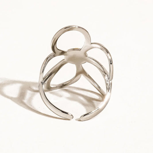 Isolde 18K Non-Tarnish Large Floral Ring