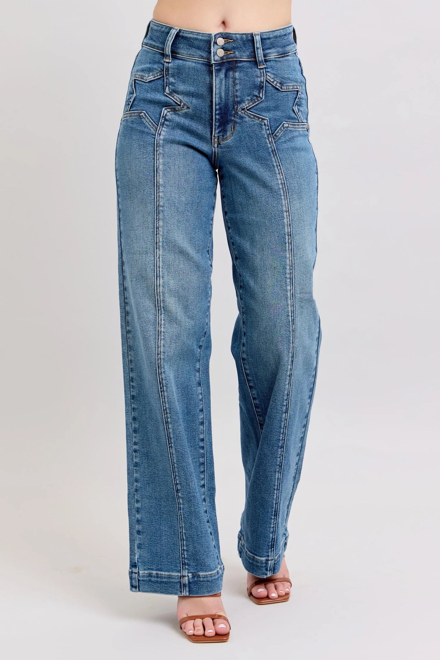 Indigo Wash Star Jeans