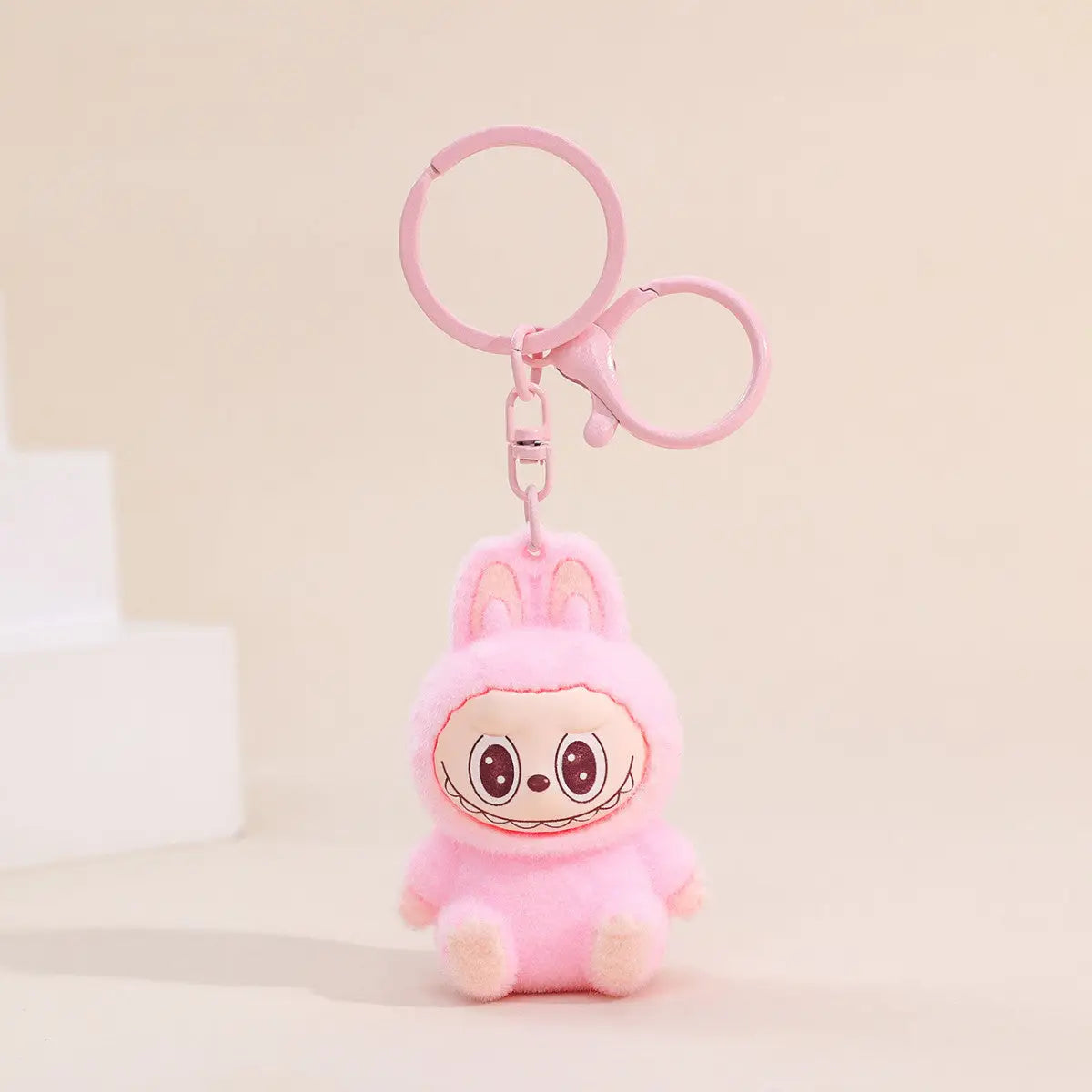 Labubu Flocking Keychain