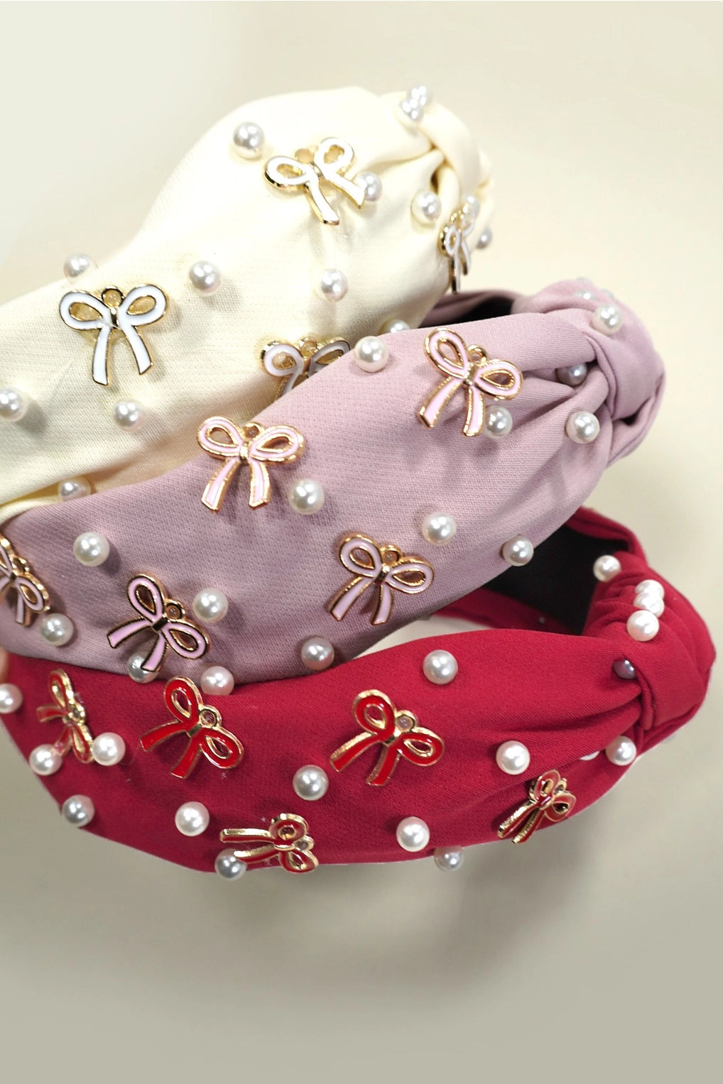 Pearl Bow Hair Band Headband