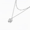 Cowboy Hat Figure Pendant Double Layer Necklace