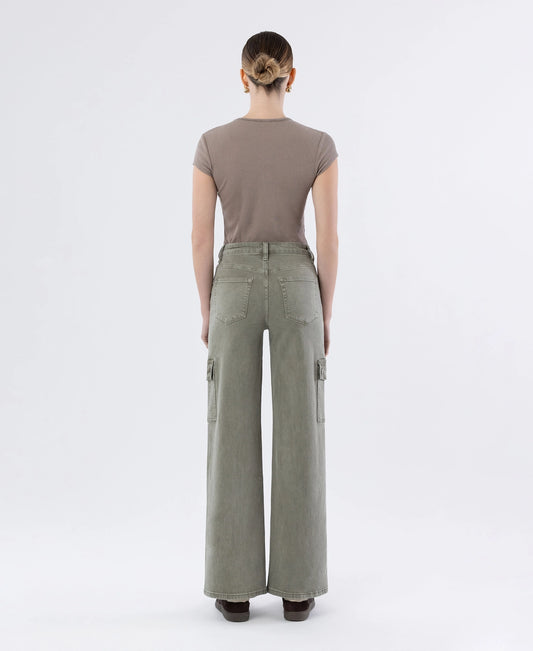 90's Super High Rise Loose Cargo Jeans