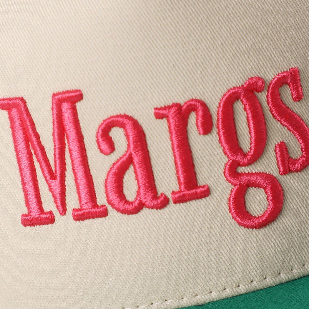Margs Embroidered Canvas Two-Tone Trucker Hat