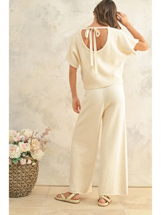 Textured Knitted Pants