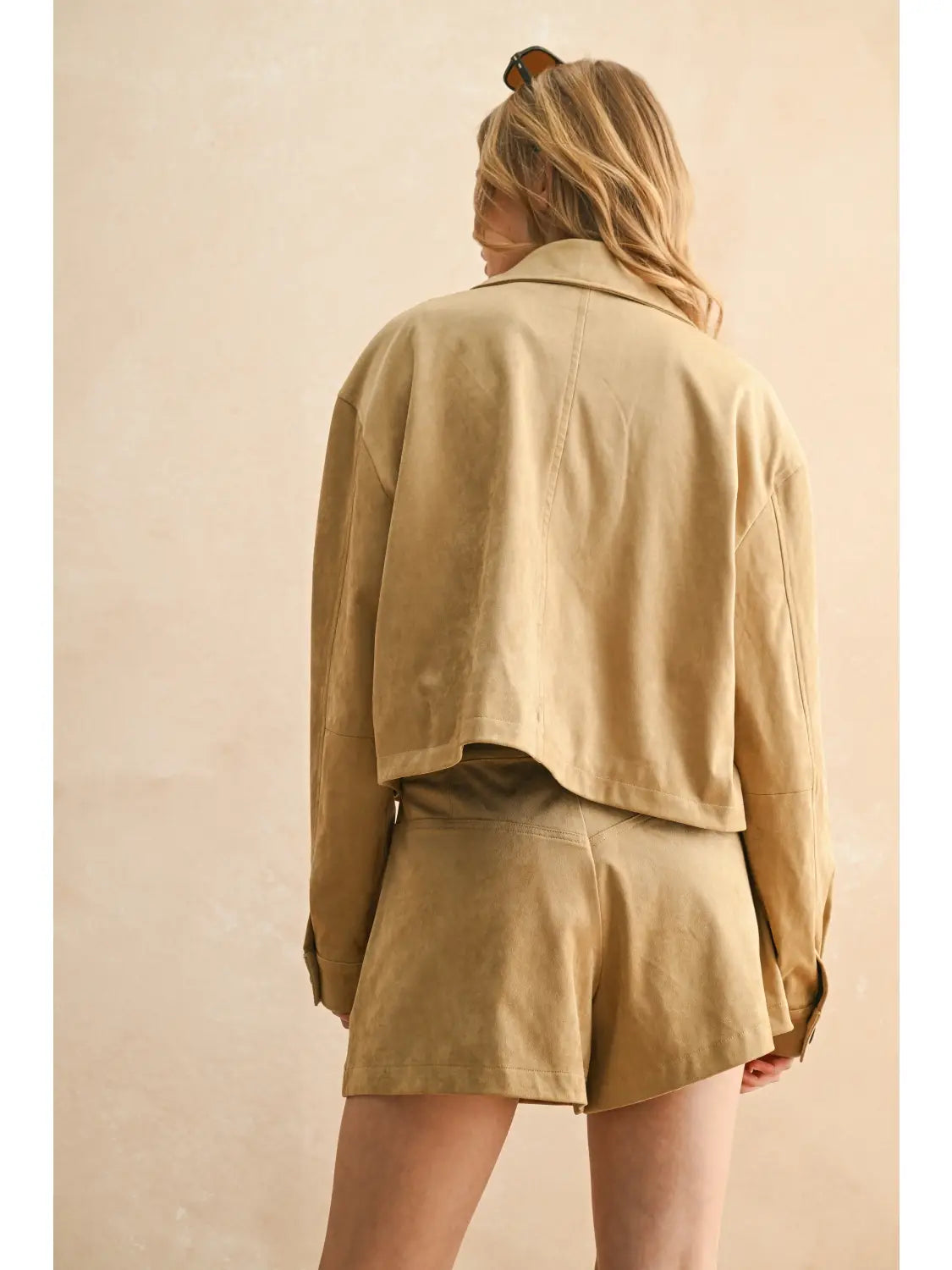 Suede Jacket with Pocket