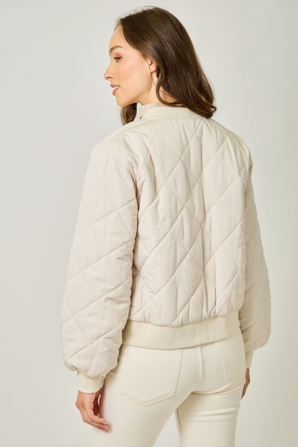 Quilted Bomber Jacket